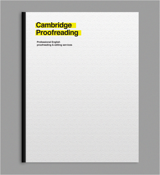Cambridge proofreading service
