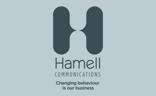 healthcare-communications-agency-Hamell-logo-design-5