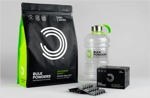 Robot Food Unveils New Branding for BULK POWDERS - Logo-Designer.co