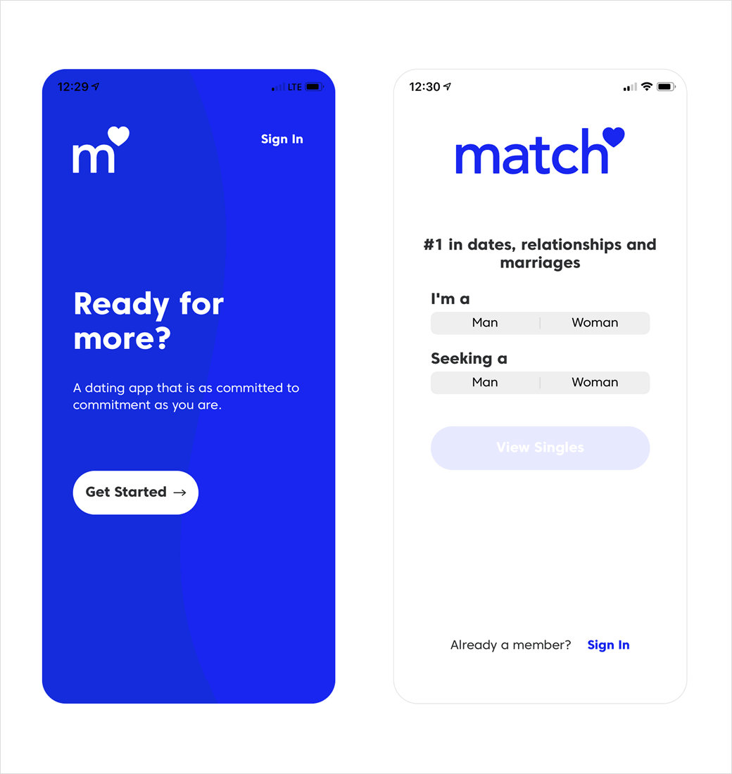 what are symbols on match dating site