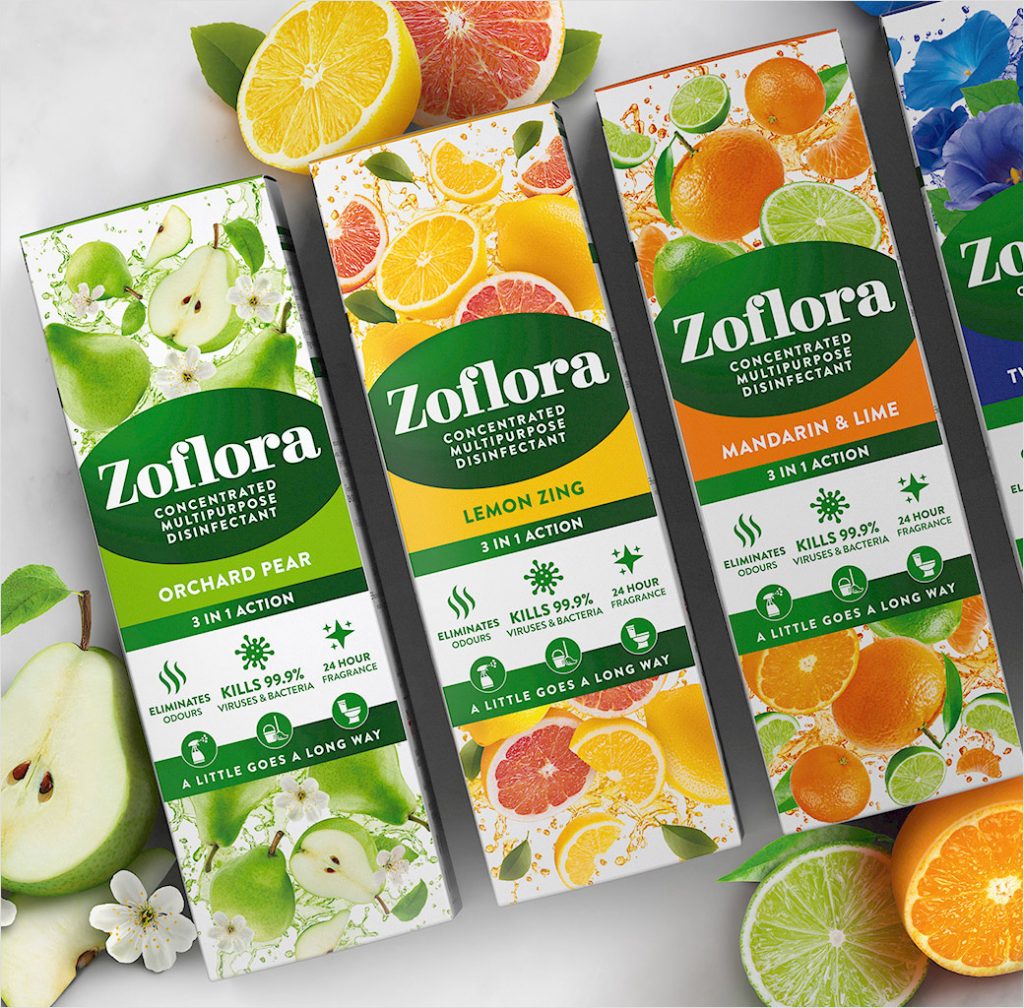 Zoflora Reveals New Logo and Packaging by PB Creative LogoDesigner.co