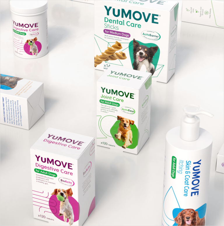 Pet Care Brand YuMOVE Reveals New Logo and Packaging by Robot Food