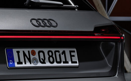 For Audi TT Rear Curved Rings Badge Emblem Sticker Carbon Fiber 190mm x  65mm | eBay