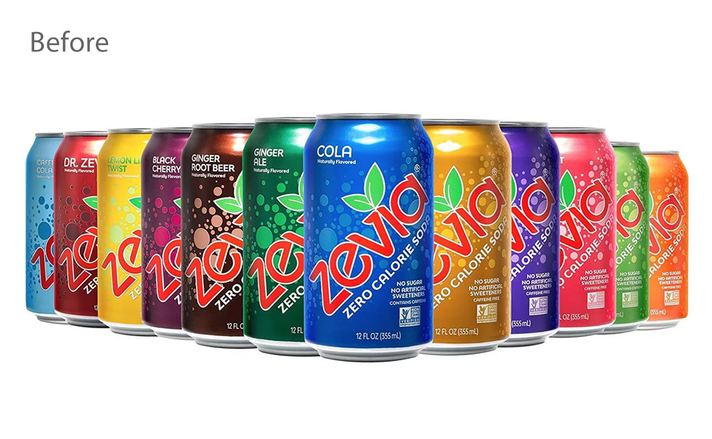 Soda Brand Zevia Unveils New Logo and Packaging Design LogoDesigner.co
