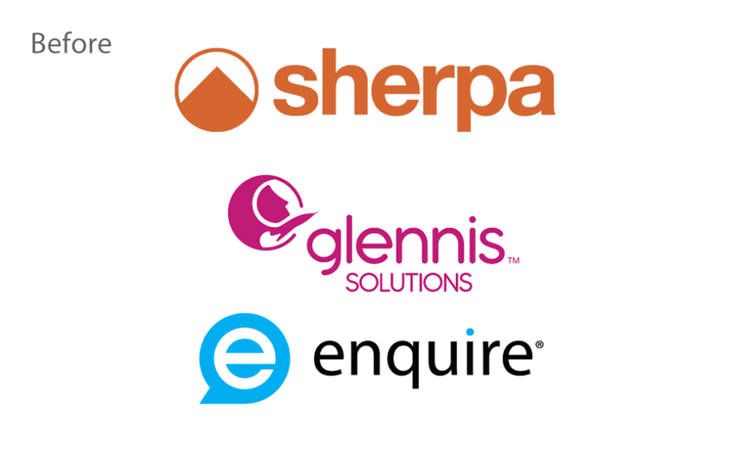 Enquire, Glennis Solutions, and Sherpa CRM Rebrand as 'Aline' Logo