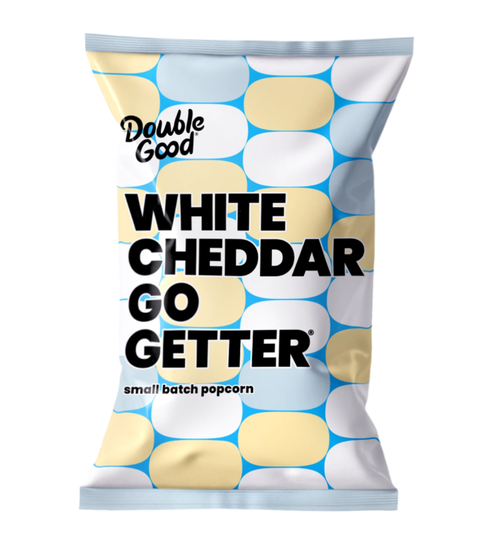 Double Good Popcorn Unveils New Logo and Packaging Design LogoDesigner.co
