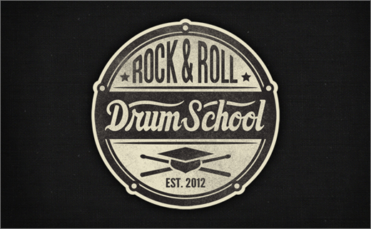 Logo Design for 'ROCK & ROLL Drum School' - Logo Designer - Logo Designer