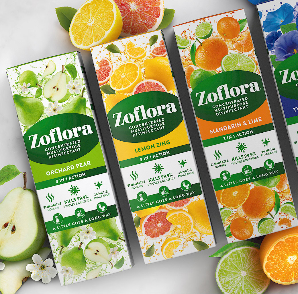Zoflora Reveals New Logo and Packaging by PB Creative LogoDesigner.co